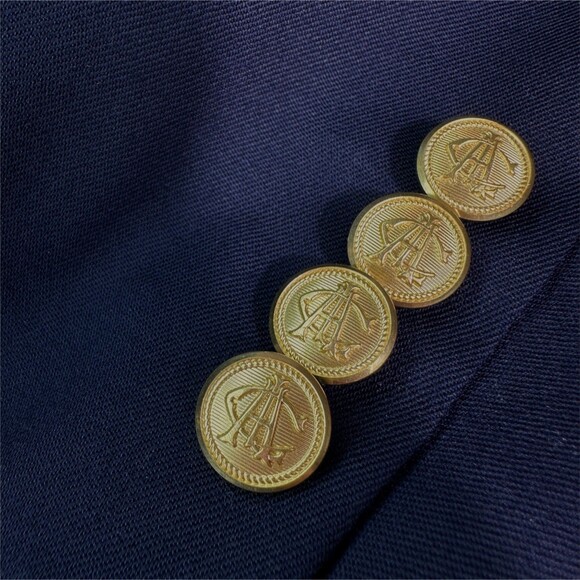 AMERICAN LIVING Men’s Navy Blazer 44R Sport Coat Two Button Jacket 100% WOOL - Picture 5 of 13